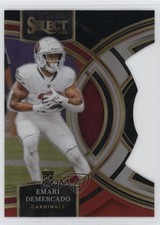 2023 Panini Select Premier Level Black & Red Prizm Die-Cut Emari Demercado 8d2
