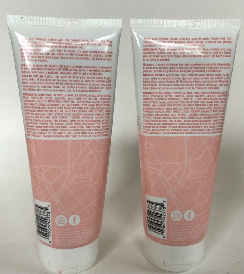 NEW FREEMAN French Pink Clay Peel-Off Mask, 6 fl. oz. - Lot of 2! - Image 3 of 4