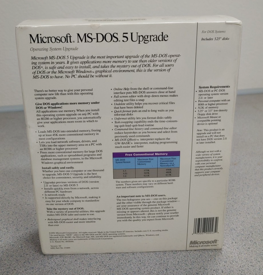 Direct Access 5.1 Pour MS-DOS – Logiciel Menu Launcher (New Old Stock, Scellé)