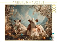 Calvendo Puzzle Easter Light Over The Pasture | 2000 Pieces, Finished Size 35.4