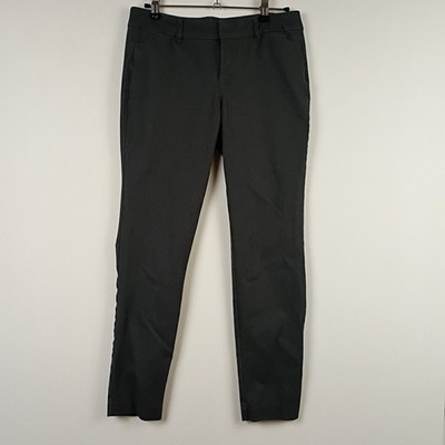 Old Navy Womens Pixie Chino Dress Pants Gray Size 4 Straight Leg Twill Stretch