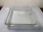 Vintage PYREX 8 x 8" Clear #222 Glass 2qt Brownie, Casserole Dish w/Full Handles