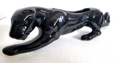 Vintage 1960s MCM Black Glazed McCoy Panther ...