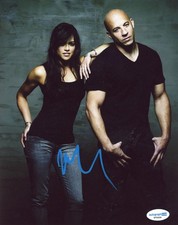 Michelle Rodriguez "The Fast and the Furious" Signed Autograph 8x10 Photo ACOA 