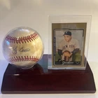 Yogi Berra Autograph Baseball JSA Cert + 2005 Topps - Yogi Berra #87 Gold /500