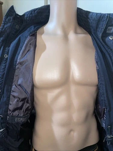 ESPRIT DEAN WINCHESTER SUPERNATURAL INSPIRED JACKET BLACK BLUE M TUCK AWAY HOOD image 12