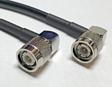 TNC Male Angle to TNC Male Angle RG8X Low Loss Coax Cable Pick Length USA Lot