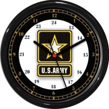 U.S. Army 24 Hour Wall Clock Military Patriotic Service Gift 0724