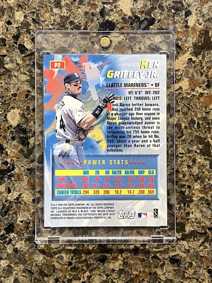 Ken Griffey Jr. 1999 Topps Power Players Holo Foil Gem Mint HOF Mariners - Image 2 of 4