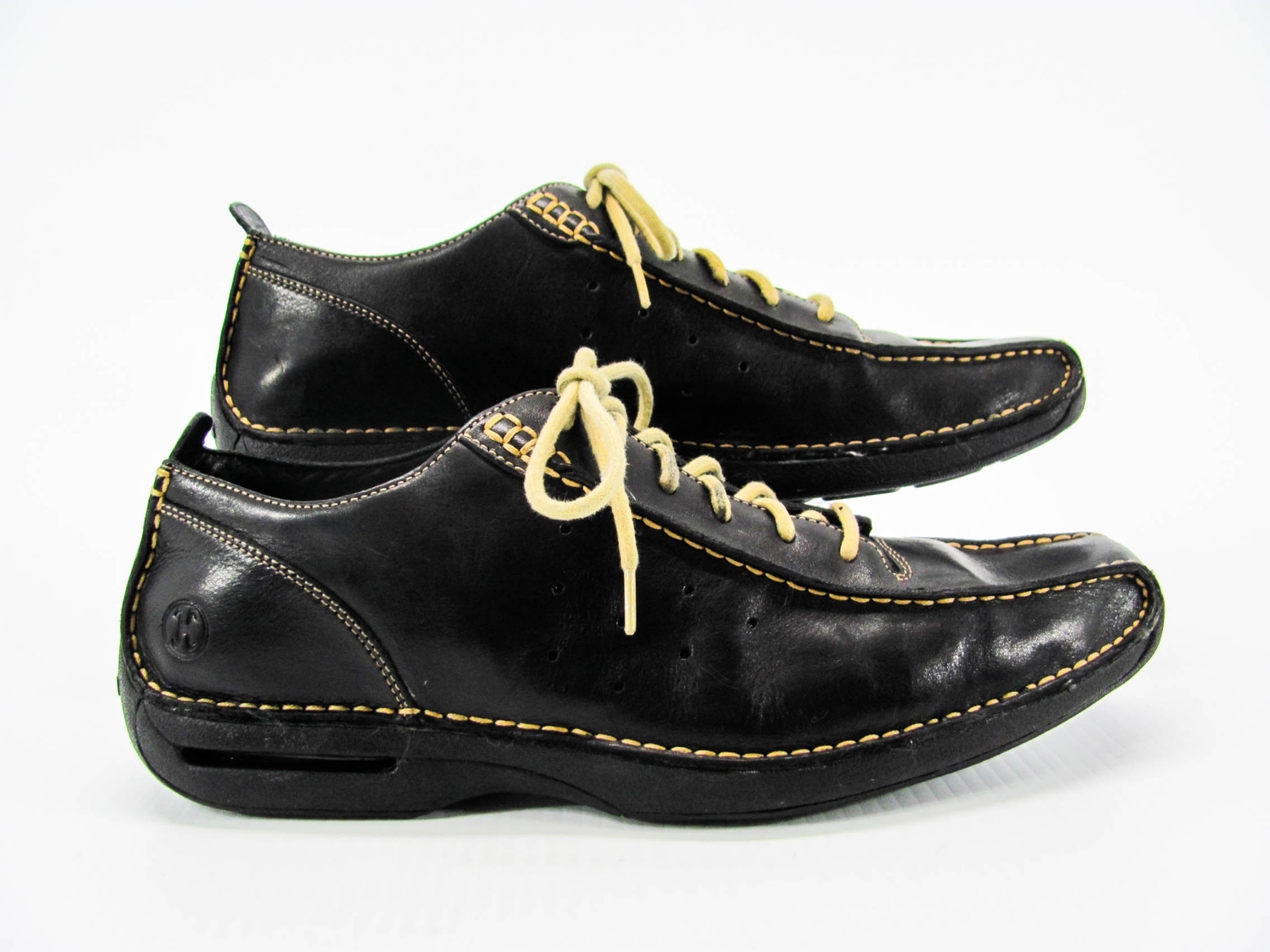 Cole Haan Air Men Black Leather Oxford Sneaker Driving Shoe 12M Pre Owned LQ Cole Haan Air Men Black Leather Oxford Sneaker Driving Shoe 12M Pre Owned LQ