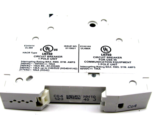 NEU MENGE 2 5SJ4104-7HG40 SCHUTZSCHALTER 5SJ41047HG40 - Bild 3 von 5