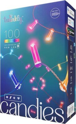 8053614841158 Twinkly Candies LED-Weihnachtsbaumbeleuchtung TWKC100RGB-G 6 M Ker