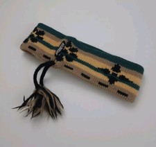 Vintage Obermeyer Wool Knit Multicolor Pattern Headband S/M Winter Ski USA Made