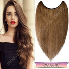 Clearance 100% Remy Human Hair Extensions Weir In Crown Headband Hidden Weft UK
