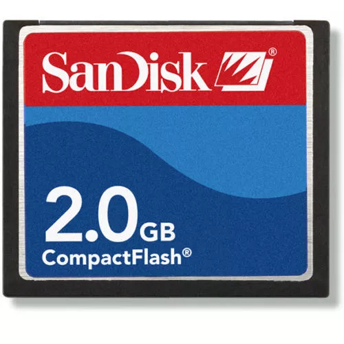 2GB SanDisk CompactFlash Memory Card 2G CF Card SDCFB 2048Genuine