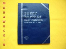  8012 GREAT BRITAIN HALF CROWN 1911-1940 - NEW WHITMAN FOLDER