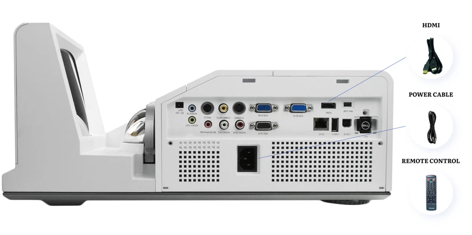 Ultra Short Throw DLP 4K Projector for Zoom Meetings 3200 Lumens 2160p w/Bundle - Image 4 of 4