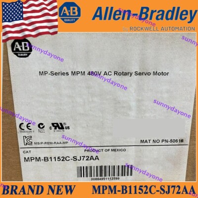 New PLC MPM-B1152C-SJ72AA MP-Series MPM 480V AC Rotary Servo Motor AB