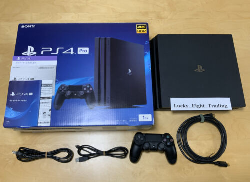 PS4 Jet Black Pro 1TB Console Box Sony PlayStation 4 [BX]