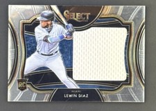 2021 Select Lewin Diaz Rookie Jumbo Jersey Relic #HRJS-LD Miami Marlins