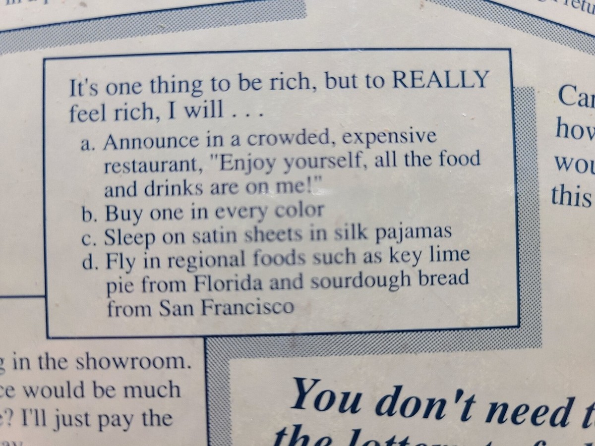 You Just Became A Millionaire Game - First Edition Fantasy Wealth Party Game