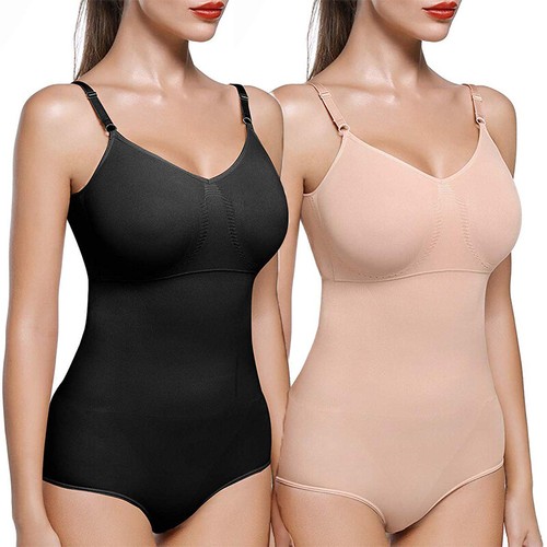 Ladies Seamless Full Body Shaper Firm Tummy Control Shapewear Shaping  Bodysuit | eBay