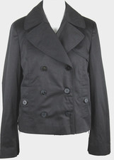 Strenesse outdoor jacket tenchcoat blazer in black, women's size 38, new, LP?289