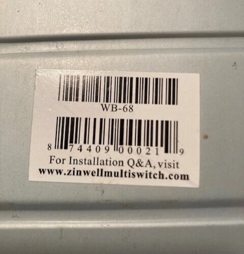 Zinwell 6x8 Multi-Switch WB68 For TV, Cable, and Satelite Multi Room Hookups - Image 2 of 3