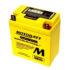 12V MotoBatt MB9U Motorcycle Battery 140CCA AGM Powersport UB9L-A2 Replacement