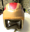 VINTAGE HUTCH H18 FOOTBALL HELMET LEATHER NO FACEGUARD ANTIQUE EXC RARE OLD SPOR — photo 3