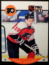 1990-91 90/91 Pro Set #212 Terry Carkner Philadelphia Flyers
