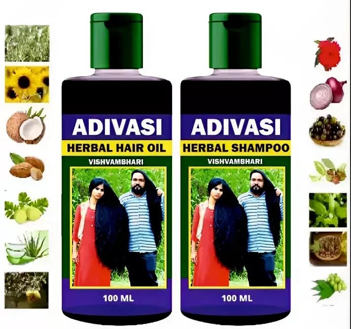 Adivasi Hair Growth OIL & SHAMPOO Combo Pack Ayurvedic Jadibuti herbs 100ml each
Opens in a new wind