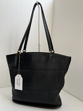 COACH Vintage Tribeca Black Leather USA Made Shoulder Handbag Tote Shopper 9094