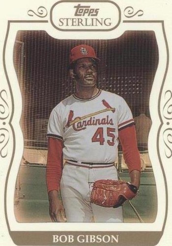 2008 Topps Heritage Bob Gibson Flashbacks Seat Relics PSA 10! POP 