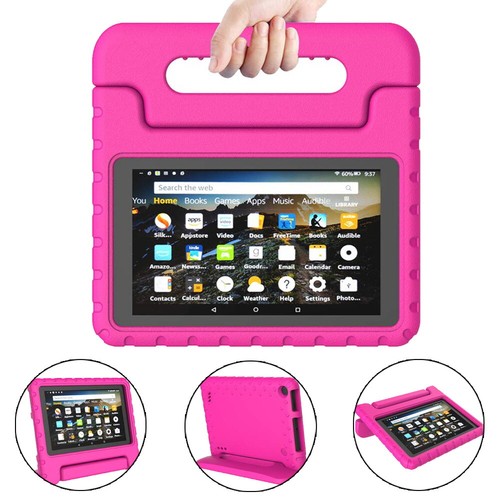 Amazon Fire 7/HD 8/8 12th 2024 -Kids Safe ShockProof EVA Handle Stand Cover Case - Picture 12 of 14