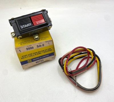 Square D 86723 Start Stop Push Button 0-4 Type SA-2 Class 9999 Series A Nema 1