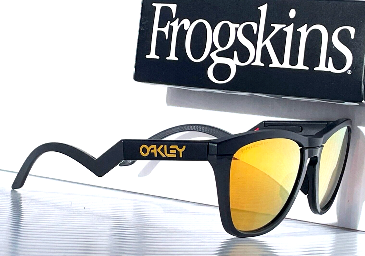 Oakley FROGSKINS HYBRID Matte Black POLARIZED PRIZM 24K Gold Oakley FROGSKINS HYBRID Matte Black POLARIZED PRIZM 24K Gold