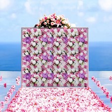 Wedding Party Artificial Waterproof Flower Wall Durable Bouquet Background 60X40