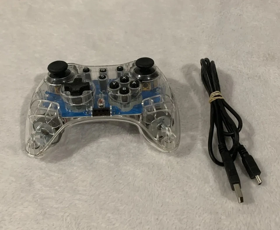 PDP Afterglow Pro Controller for Nintendo Wii U Wireless w/ USB Cable Tested - Image 2 of 4