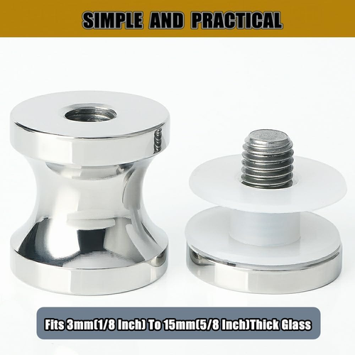 Alise Shower Glass Door Handle,Sliding Shower Doors Knob,One Sided Pull Hardware - 第 6/12 張圖片