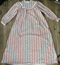 Lanz Of Salzburg Flannel Nightgown Dutch Heart Floral Tyrolean Vtg Size M NEW