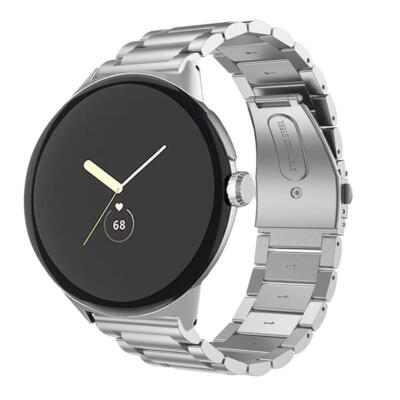 Gliederarmband für Google Pixel Watch 2 / Pixel Watch Metall Armband Silber