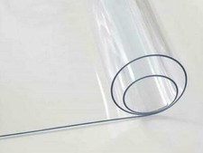 TOVAGLIA TRASPARENTE PVC CRISTAL  PLASTIFICATO DA MEZZO METRO 0,8 MM