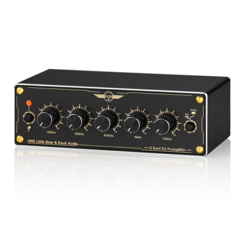 5-Band-EQ-Equalizer-Vorverstärker Mini-Stereo-Audioprozessor für Zuhause / Auto - Afbeelding 1 van 7