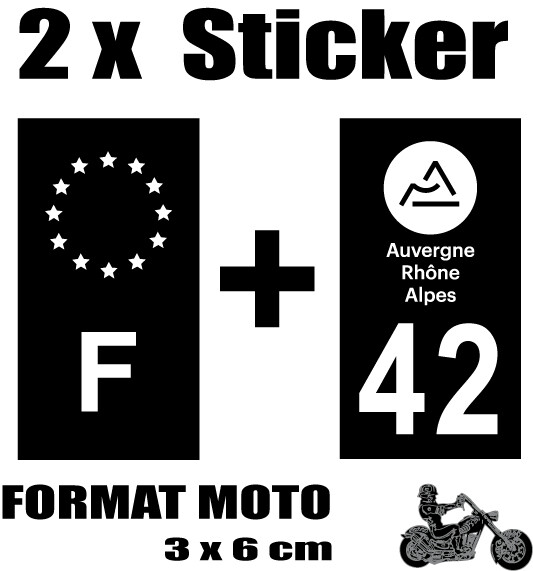 JINTORA - 2 Plaque Immatriculation Voiture Département 03