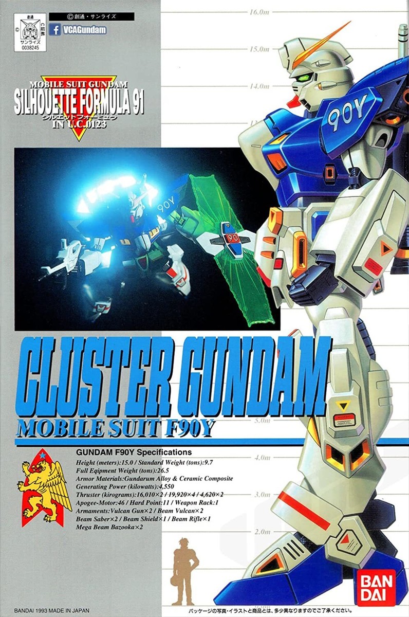 BANDAI 1/100 F 90 Y Cluster Gundam BANDAI SPIRITS assembled