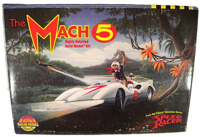 HORIZON 1995 SPEED RACER THE MACH 5 HD SOLID MODEL KIT PARTIALLY BUILT & PAINTED