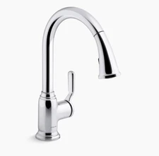 Kohler Sterling 24272 Ludington 1.5 GPM Single Hole Pull Down Kitchen Faucet
