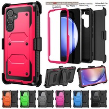 For Samsung Galaxy S23 FE Heavy Duty Shockproof Rugged Hard Case Cover With Clip