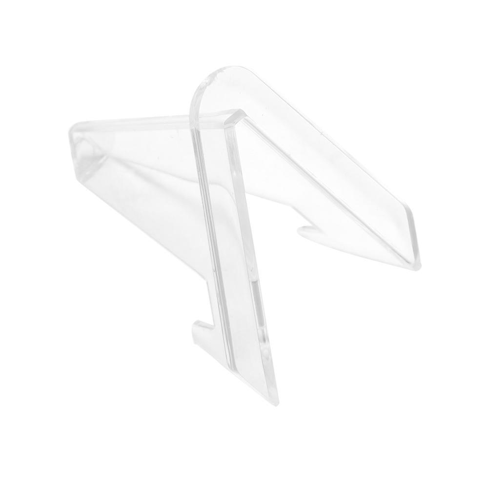 24 Pack 2.3" Easel Stands Transparent Coin Holder Home Decor